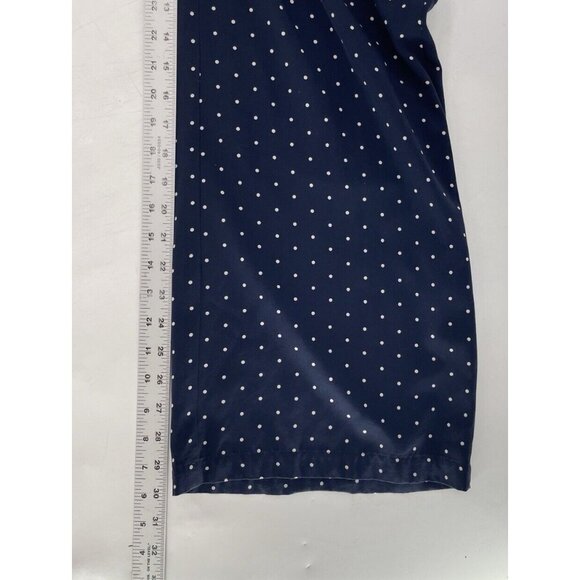 J. Jill Women’s Navy Blue Polka Dot‎ Lightweight Pul On Pants Size Small Preppy - Picture 9 of 10